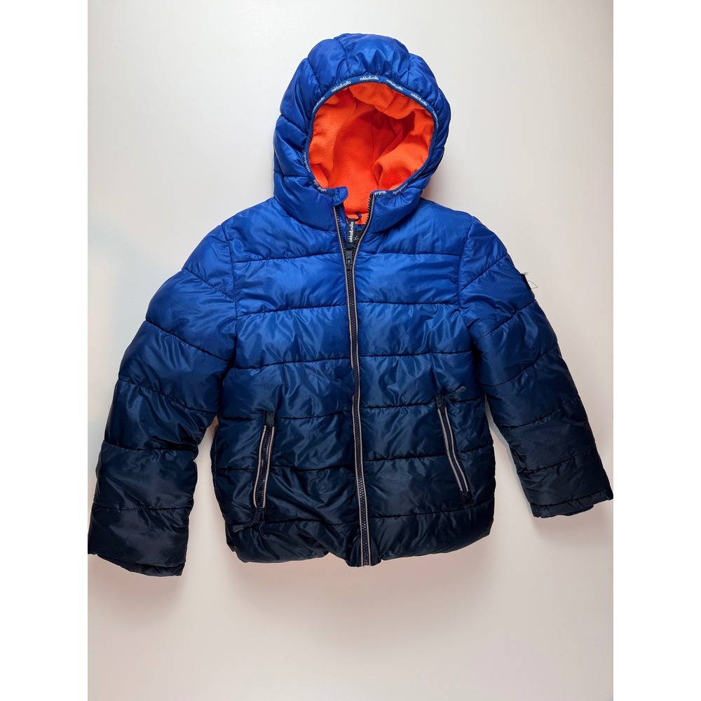 Rokka&Rolla Boys‎ Blue Ombre Puffer Jacket Fleece Lined Hooded Coat Size M 8